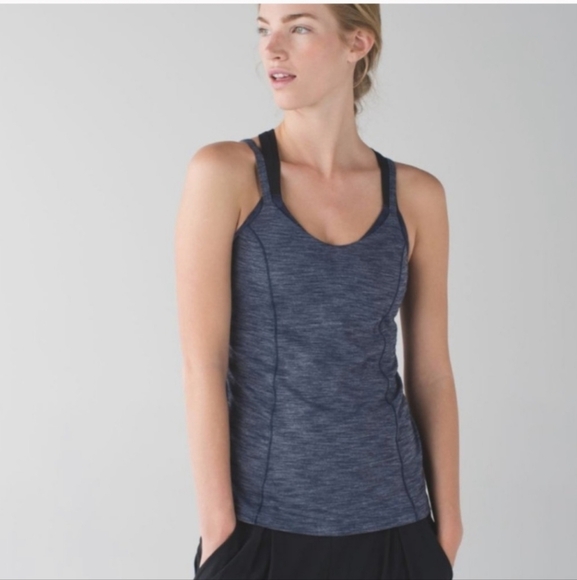 Lululemon Run For Gold Tank Top Navy Size 10 - Picture 1 of 6